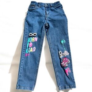 Barbie Girls Jeans Denim Straight Leg Born‎ To Lead Size 8